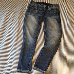 Buckle Black- Skinny Ankle Blue Jeans